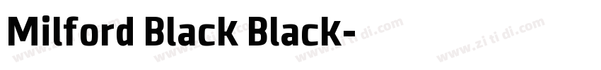 Milford Black Black字体转换